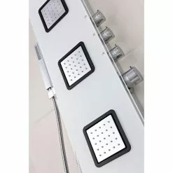 ANZZI Leopard White 3-Spray Shower Panel System (Valve Included) 20 ANZZI Leopard White 3-Spray Shower Panel System (Valve Included) -Bath and Faucet shop 191042003514 09063729 1800x1800