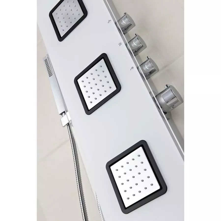 ANZZI Leopard White 3-Spray Shower Panel System (Valve Included) 6 ANZZI Leopard White 3-Spray Shower Panel System (Valve Included) - Image 4