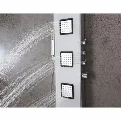 ANZZI Leopard White 3-Spray Shower Panel System (Valve Included) 25 ANZZI Leopard White 3-Spray Shower Panel System (Valve Included) -Bath and Faucet shop 191042003514 09063731 1800x1800