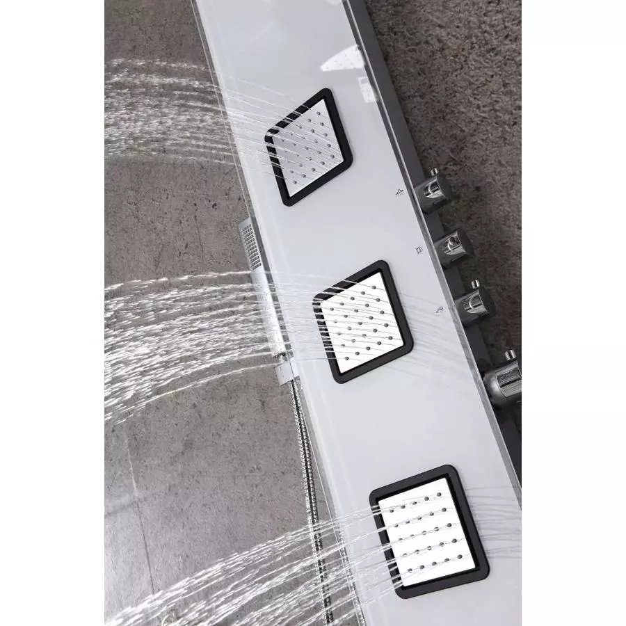 ANZZI Leopard White 3-Spray Shower Panel System (Valve Included) 9 ANZZI Leopard White 3-Spray Shower Panel System (Valve Included) - Image 7