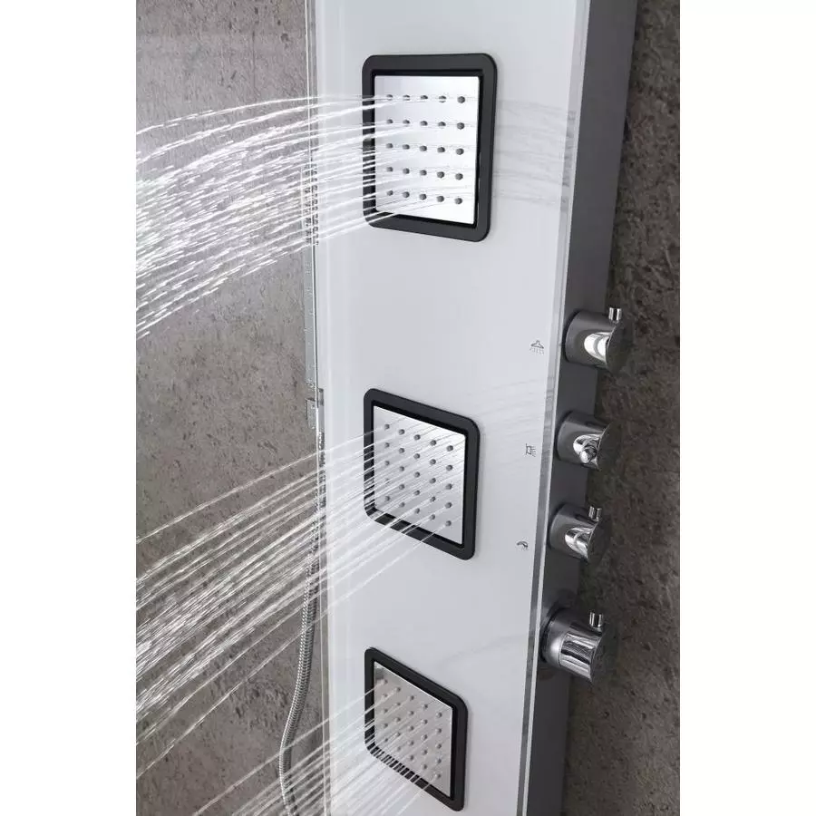 ANZZI Leopard White 3-Spray Shower Panel System (Valve Included) 10 ANZZI Leopard White 3-Spray Shower Panel System (Valve Included) - Image 8
