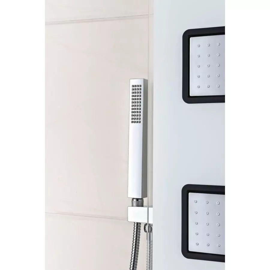 ANZZI Leopard White 3-Spray Shower Panel System (Valve Included) 3 ANZZI Leopard White 3-Spray Shower Panel System (Valve Included)