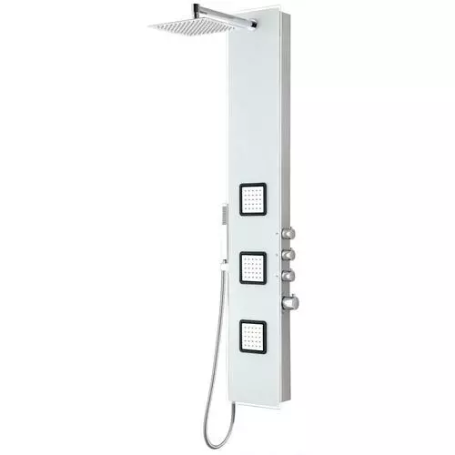 ANZZI Leopard White 3-Spray Shower Panel System (Valve Included) 17 ANZZI Leopard White 3-Spray Shower Panel System (Valve Included) - Image 15