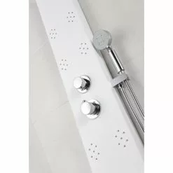 ANZZI Swan White 6-Spray Shower Panel System (Valve Included) -Bath and Faucet shop 191042003521 09063702 1800x1800