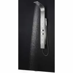 ANZZI Visor Brushed Steel 4-Spray Shower Panel System (Valve Included) -Bath and Faucet shop 191042003545 09063716 1800x1800