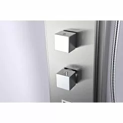 ANZZI Visor Brushed Steel 4-Spray Shower Panel System (Valve Included) -Bath and Faucet shop 191042003545 09063725 1800x1800