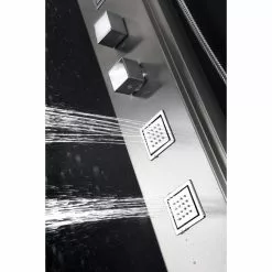 ANZZI Visor Brushed Steel 4-Spray Shower Panel System (Valve Included)