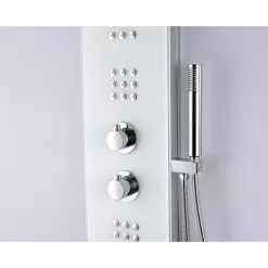 ANZZI Veld White 2-Spray Shower Panel System (Valve Included) -Bath and Faucet shop 191042003675 09063925 1800x1800