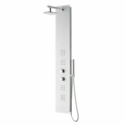 ANZZI Veld White 2-Spray Shower Panel System (Valve Included) -Bath and Faucet shop 191042003675xl 1800x1800