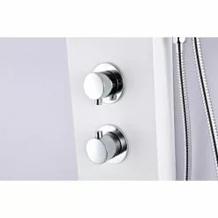 ANZZI Aquifer White 2-Spray Shower Panel System (Valve Included) -Bath and Faucet shop 191042003767 09063807 1800x1800