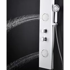 ANZZI Aquifer White 2-Spray Shower Panel System (Valve Included) -Bath and Faucet shop 191042003767 09063808 1800x1800