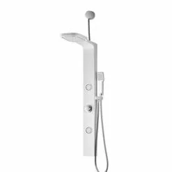 ANZZI Inland White 2-Spray Shower Panel System (Valve Included) -Bath and Faucet shop 191042003811xl 1800x1800