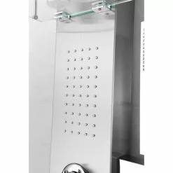 ANZZI Coastal Brushed Steel 2-Spray Shower Panel System (Valve Included) -Bath and Faucet shop 191042016033 09063881 1800x1800