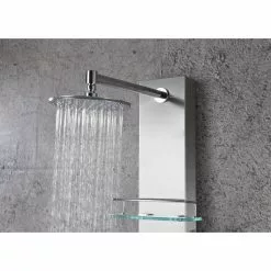 ANZZI Coastal Brushed Steel 2-Spray Shower Panel System (Valve Included) -Bath and Faucet shop 191042016033 09063884 1800x1800
