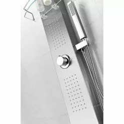 ANZZI Coastal Brushed Steel 2-Spray Shower Panel System (Valve Included) -Bath and Faucet shop 191042016033 10182558 1800x1800