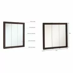 In Stock Hardwarestore Delivery Ventura 36 In. W X 30 In. H X 6 In. D Framed Tri-View Surface-Mount Bathroom Medicine Cabinet In Espresso 18 In Stock Hardwarestore Delivery Ventura 36 In. W X 30 In. H X 6 In. D Framed Tri-View Surface-Mount Bathroom Medicine Cabinet In Espresso -Bath and Faucet shop 1952dd2c13d789958ab7913e1b457c61 1800x1800