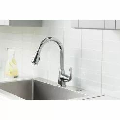 In Stock Hardwarestore Delivery Market Single-Handle Pull-Down Sprayer Kitchen Faucet In Chrome -Bath and Faucet shop 19ae8817c9237e33ad8396ff1fa39f81 1800x1800