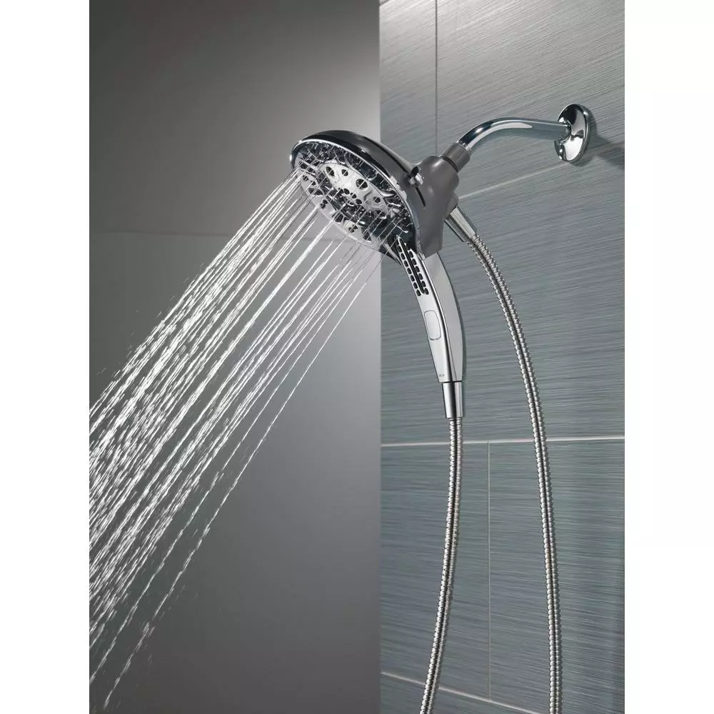 In Stock Hardwarestore Delivery In2ition Two-in-One 5-Spray 6 In. Dual Wall Mount Fixed And Handheld Shower Head In Chrome 12 In Stock Hardwarestore Delivery In2ition Two-in-One 5-Spray 6 In. Dual Wall Mount Fixed And Handheld Shower Head In Chrome - Image 10