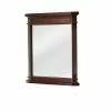 In Stock Hardwarestore Delivery 26 In. W X 30 In. H Framed Rectangular Beveled Edge Bathroom Vanity Mirror In Cherry