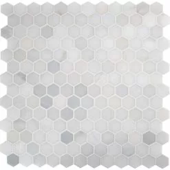 MSI Greecian White Hexagon 12 In. X 11.75 In. X 10mm Polished Marble Mesh-Mounted Mosaic Tile (9.8 Sq. Ft. / Case) 9 MSI Greecian White Hexagon 12 In. X 11.75 In. X 10mm Polished Marble Mesh-Mounted Mosaic Tile (9.8 Sq. Ft. / Case) -Bath and Faucet shop 1c8600b72274f6e31d1f27ab94328978 1800x1800