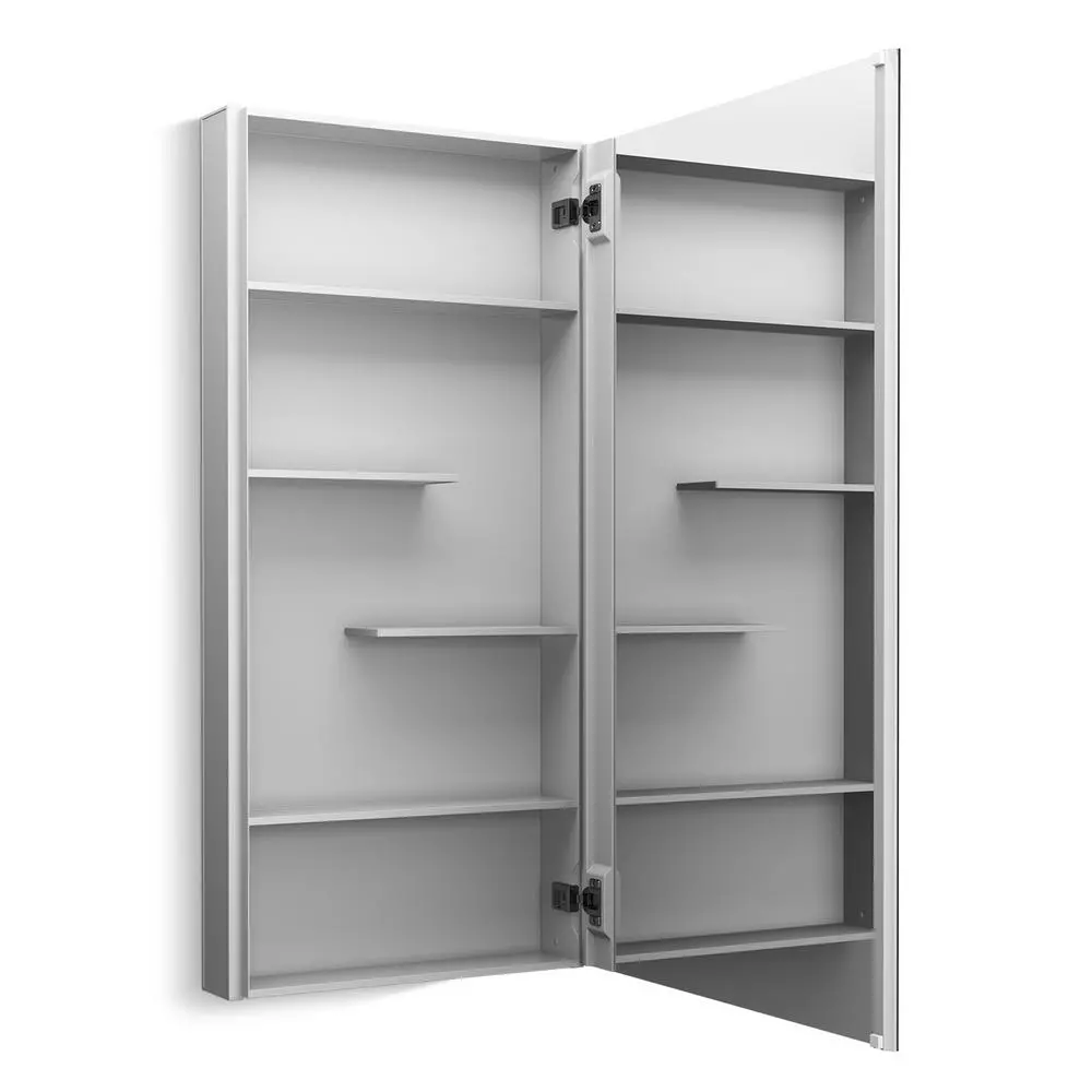 In Stock Hardwarestore Delivery Maxstow 20 In. X 40 In. Frameless Surface-Mount Aluminum Medicine Cabinet 4 In Stock Hardwarestore Delivery Maxstow 20 In. X 40 In. Frameless Surface-Mount Aluminum Medicine Cabinet - Image 2
