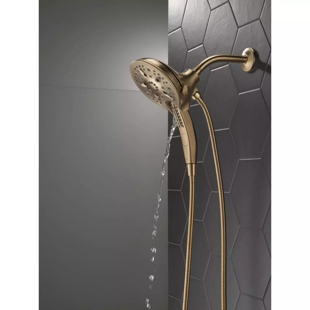 In Stock Hardwarestore Delivery In2ition 5-Spray 6.06 In. Wall Mount Dual Shower Heads With H2Okinetic Technology In Champagne Bronze 14 In Stock Hardwarestore Delivery In2ition 5-Spray 6.06 In. Wall Mount Dual Shower Heads With H2Okinetic Technology In Champagne Bronze - Image 12