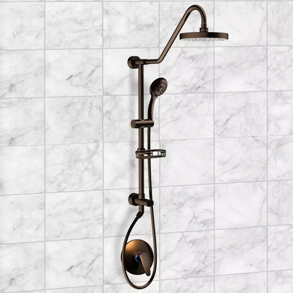 In Stock Hardwarestore Delivery Kauai III 2-Spray Shower System With Handshower In Oil Rubbed Bronze 8 In Stock Hardwarestore Delivery Kauai III 2-Spray Shower System With Handshower In Oil Rubbed Bronze - Image 6