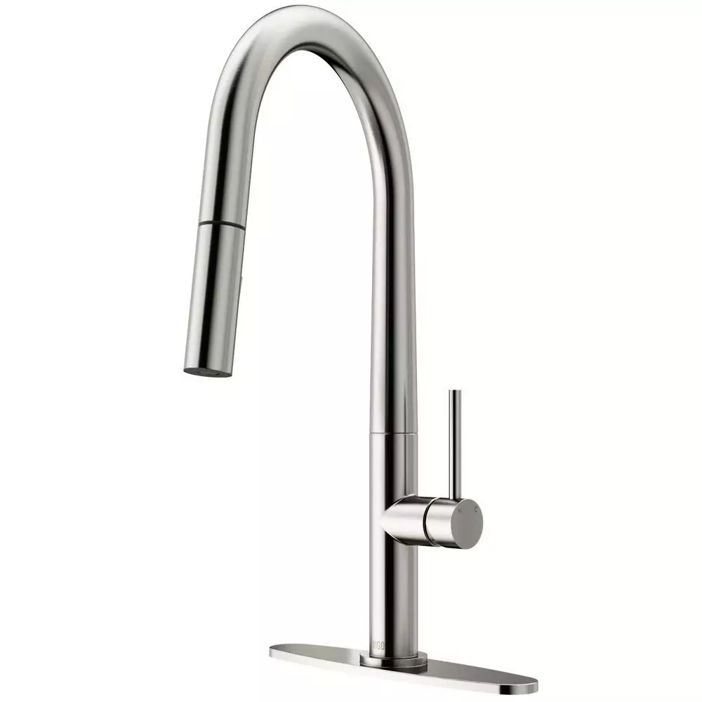 In Stock Hardwarestore Delivery Greenwich Single-Handle Pull-Down Sprayer Kitchen Faucet With Deck Plate In Matte Black 6 In Stock Hardwarestore Delivery Greenwich Single-Handle Pull-Down Sprayer Kitchen Faucet With Deck Plate In Matte Black - Image 4