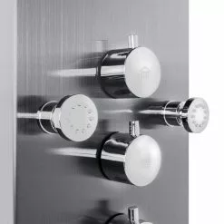 In Stock Hardwarestore Delivery 65 In. 8-Jet Shower Panel System In Space Gray Brushed Stainless Steel With Rainfall Waterfall Shower Head And Wand -Bath and Faucet shop 1da542f942d02afffca1aa60ef069819 1800x1800