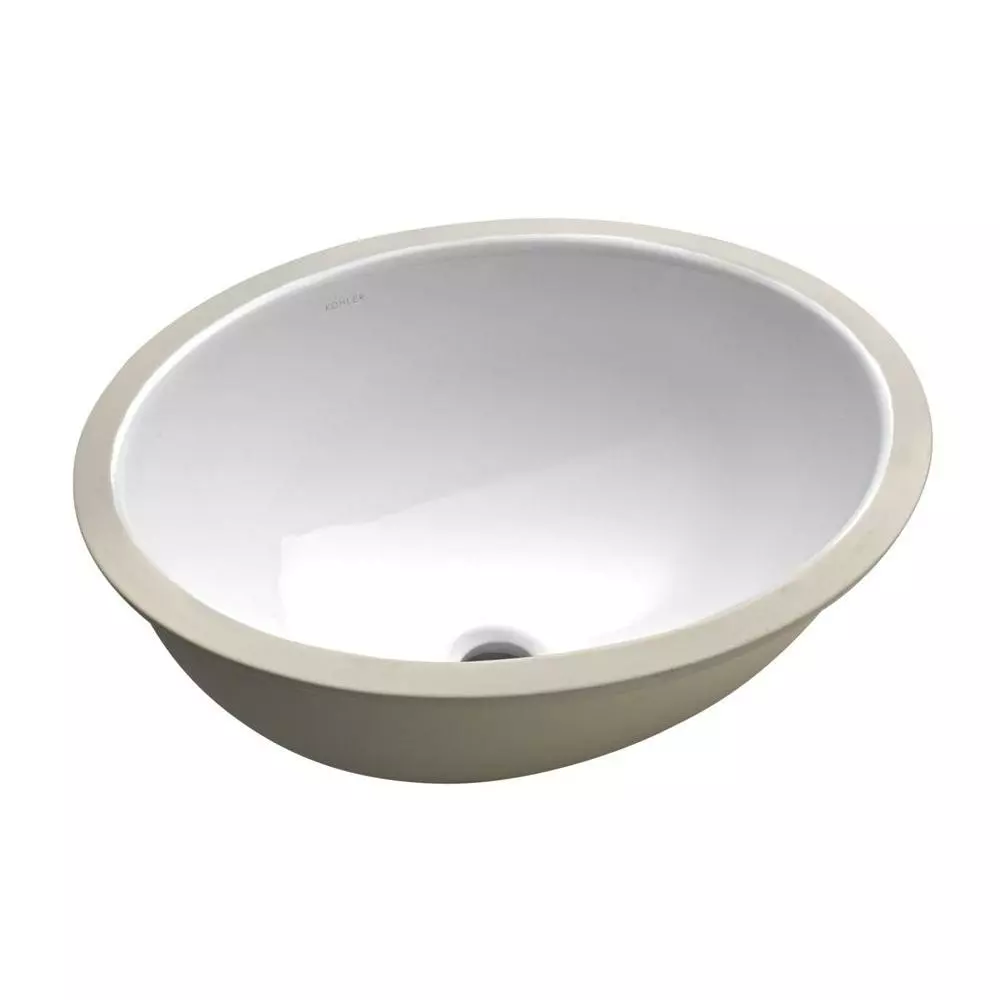 KOHLER Caxton Vitreous China Undermount Bathroom Sink In White 3 KOHLER Caxton Vitreous China Undermount Bathroom Sink In White