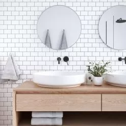 Crystiles 12"x12" Subway White Vinyl Peel And Stick Backsplash Tile, Pro Series Thicker Version, 4-Sheet Pack 18 Crystiles 12"x12" Subway White Vinyl Peel And Stick Backsplash Tile, Pro Series Thicker Version, 4-Sheet Pack -Bath and Faucet shop 1e71f22c faa1 460f 8211 a8c0af847b41.4ae23ac380a5d891ff82c182907ea146 1800x1800