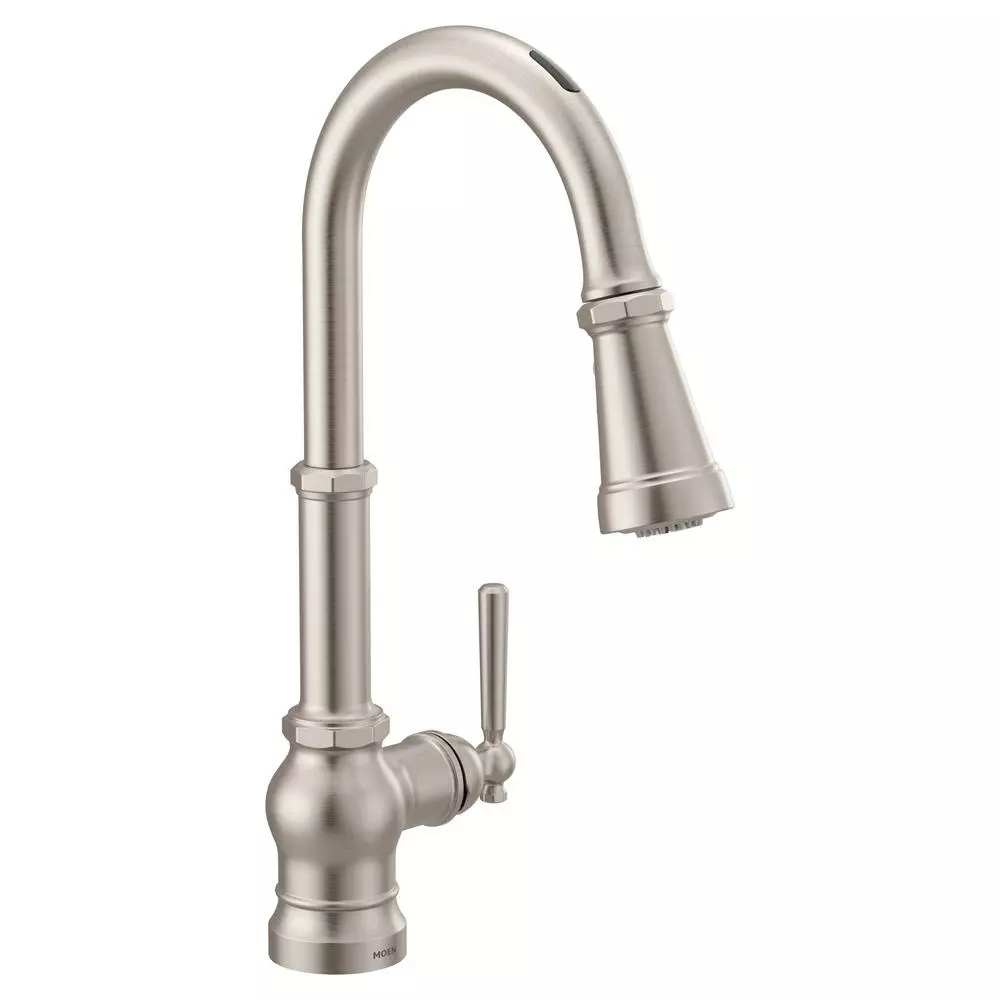 In Stock Hardwarestore Delivery U By Moen Paterson Single-Handle Pull-Down Sprayer Smart Kitchen Faucet With Voice Control And PowerBoost In Matte Black 13 In Stock Hardwarestore Delivery U By Moen Paterson Single-Handle Pull-Down Sprayer Smart Kitchen Faucet With Voice Control And PowerBoost In Matte Black - Image 11