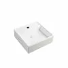 Elanti Wall-Mounted Square Bathroom Sink In White -Bath and Faucet shop 2078d85f39f96828bca6b735e8ca83e2 1800x1800