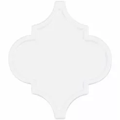 Bond Tile Roma White 6.25 In. X 7.25 In. Ceramic Arabesque Wall Tile (30 Pieces 4.84 Sq. Ft. / Box) -Bath and Faucet shop 210f271d ee93 412b a7c3 7faf73f12939.716ec19f8157643c2300d7581a86d183 1800x1800