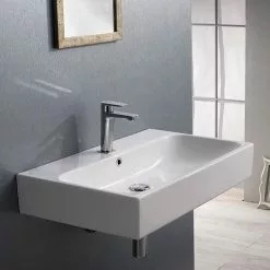 Nameeks Pinto Wall Mounted Bathroom Sink In White -Bath and Faucet shop 21e7d3719c1706f6e81e3224d1d119f9 1800x1800