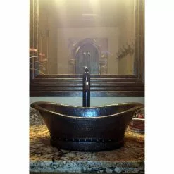 Premier Copper Products Bath Tub Hammered Copper Vessel Sink In Oil Rubbed Bronze -Bath and Faucet shop 223bc76965975ff2edff880c20d365be 1800x1800