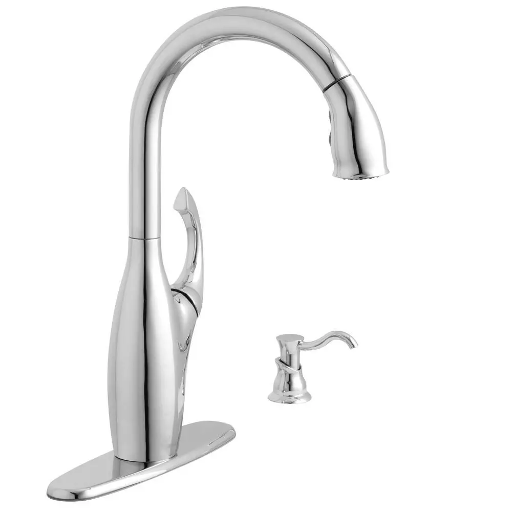 In Stock Hardwarestore Delivery Contemporary Single-Handle Pull-Down Sprayer Kitchen Faucet With Soap Dispenser In Mediterranean Bronze 12 In Stock Hardwarestore Delivery Contemporary Single-Handle Pull-Down Sprayer Kitchen Faucet With Soap Dispenser In Mediterranean Bronze - Image 10