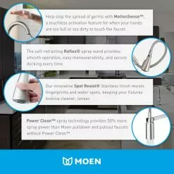 In Stock Hardwarestore Delivery Arbor Single-Handle Pull-Down Sprayer Touchless Kitchen Faucet With MotionSense In Spot Resist Stainless -Bath and Faucet shop 242977b0e27f1534171f7b771a7a437f 1800x1800