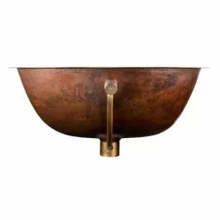 SINKOLOGY Freud 19 In. Undermount Solid Copper Bathroom Sink In Aged Copper -Bath and Faucet shop 24697ed4f7fd43f729ea6d9bff81b99d 1800x1800