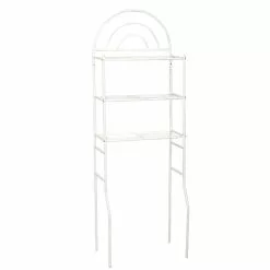 Zenna Home® 24"W X 68"H White Over-the-Toilet Storage Shelves