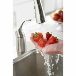 In Stock Hardwarestore Delivery Simplice Single-Handle Pull-Down Sprayer Kitchen Faucet In Vibrant Stainless -Bath and Faucet shop 2694952d1c59f82d751ecb9d6b1203b3 1800x1800