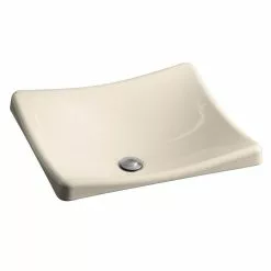 KOHLER DemiLav Wading Pool Cast Iron Vessel Sink In White -Bath and Faucet shop 26c7da09a5a39f9722d629fad075b423 1800x1800