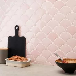 Bond Tile Riptide Rose 2.44 In. X 5 In. Fish Scale Polished Ceramic Wall Tile (48 Pieces 4.06 Sq. Ft. / Case) 17 Bond Tile Riptide Rose 2.44 In. X 5 In. Fish Scale Polished Ceramic Wall Tile (48 Pieces 4.06 Sq. Ft. / Case) -Bath and Faucet shop 27b55a16 8fcb 4e15 9f31 c341cefacddd.f9f6f46653866e1033e2cb44abf19c40 1800x1800