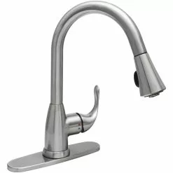 In Stock Hardwarestore Delivery Market Single-Handle Pull-Down Sprayer Kitchen Faucet In Chrome -Bath and Faucet shop 2802dd521957afc62268c4503952fd55 1800x1800