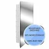 In Stock Hardwarestore Delivery Spacecab 16 In. W X 26 In. H Frameless Recessed Medicine Cabinet With 6-Shelves And Polished Edge Mirror