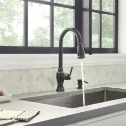 In Stock Hardwarestore Delivery Marchand Single Handle Pull-Down Sprayer Kitchen Faucet In Legacy Bronze -Bath and Faucet shop 2b9363633392f1123b767a8dd70de900 1800x1800