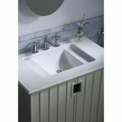 KOHLER Ledges Undermount Cast Iron Bathroom Sink In White With Overflow Drain -Bath and Faucet shop 2c3ae3f9b3ba388be12b05073e09da03 1800x1800