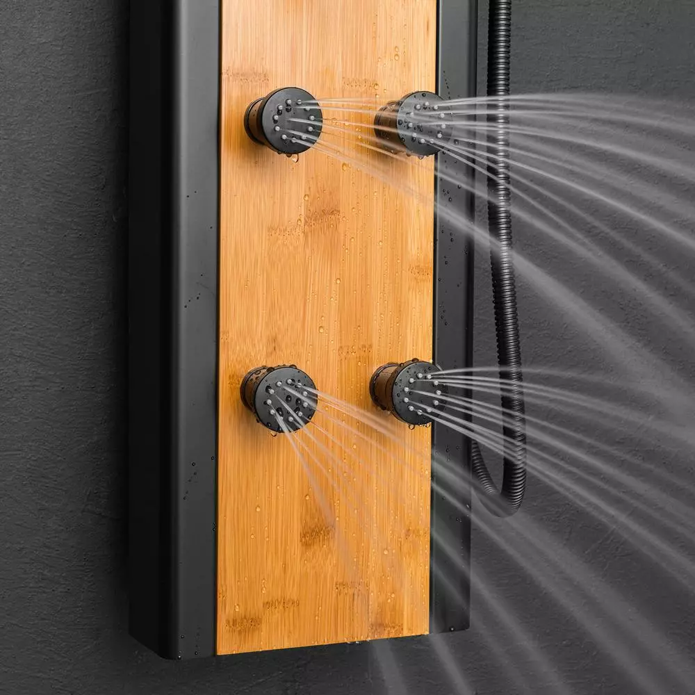 In Stock Hardwarestore Delivery 57 In. 8-Jet Multifunction Shower Panel System With Adjustable Rainfall Shower Head And Handheld Shower Head 9 In Stock Hardwarestore Delivery 57 In. 8-Jet Multifunction Shower Panel System With Adjustable Rainfall Shower Head And Handheld Shower Head - Image 7