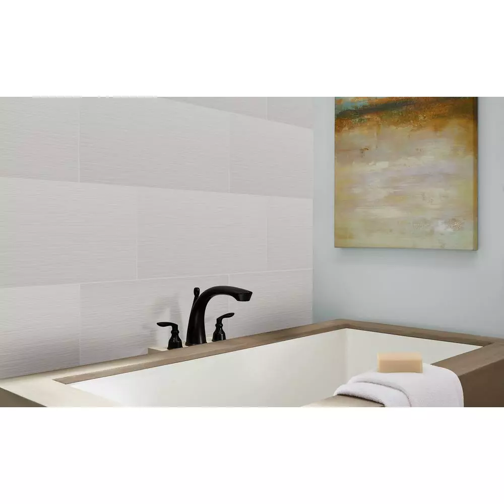 MSI Dymo White Stripe 12 In. X 24 In. Glossy Ceramic Wall Tile (16 Sq. Ft. / Case) 4 MSI Dymo White Stripe 12 In. X 24 In. Glossy Ceramic Wall Tile (16 Sq. Ft. / Case) - Image 2