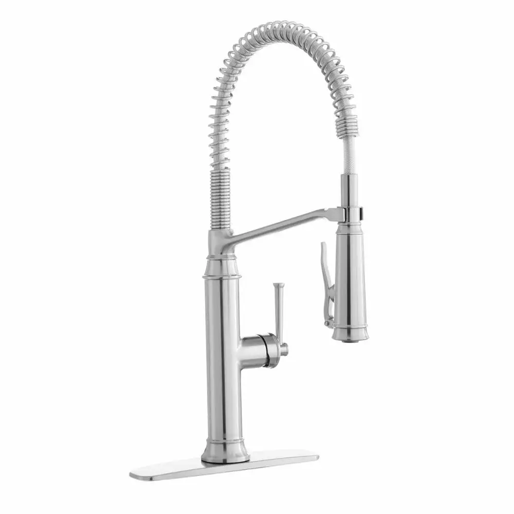 In Stock Hardwarestore Delivery Linscott Single-Handle Coil Springneck Pull-Down Sprayer Kitchen Faucet In Matte Black 5 In Stock Hardwarestore Delivery Linscott Single-Handle Coil Springneck Pull-Down Sprayer Kitchen Faucet In Matte Black - Image 3